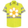 Men's High Visibility Safety Short Sleeve Work Shirt Thumbnail