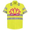 Men's High Visibility Safety Short Sleeve Work Shirt Thumbnail