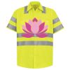 Men's High Visibility Safety Short Sleeve Work Shirt Thumbnail