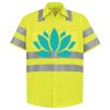 Men's High Visibility Safety Short Sleeve Work Shirt Thumbnail