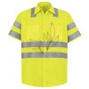 Men's High Visibility Safety Short Sleeve Work Shirt Thumbnail