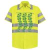 Men's High Visibility Safety Short Sleeve Work Shirt Thumbnail