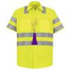 Men's High Visibility Safety Short Sleeve Work Shirt Thumbnail