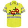 Men's High Visibility Safety Short Sleeve Work Shirt Thumbnail