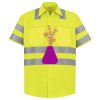 Men's High Visibility Safety Short Sleeve Work Shirt Thumbnail