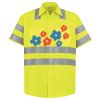 Men's High Visibility Safety Short Sleeve Work Shirt Thumbnail
