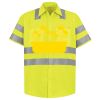 Men's High Visibility Safety Short Sleeve Work Shirt Thumbnail