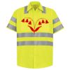 Men's High Visibility Safety Short Sleeve Work Shirt Thumbnail