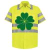 Men's High Visibility Safety Short Sleeve Work Shirt Thumbnail