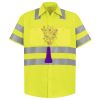 Men's High Visibility Safety Short Sleeve Work Shirt Thumbnail