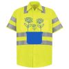 Men's High Visibility Safety Short Sleeve Work Shirt Thumbnail