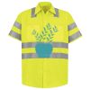 Men's High Visibility Safety Short Sleeve Work Shirt Thumbnail