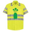 Men's High Visibility Safety Short Sleeve Work Shirt Thumbnail