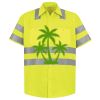 Men's High Visibility Safety Short Sleeve Work Shirt Thumbnail