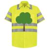 Men's High Visibility Safety Short Sleeve Work Shirt Thumbnail