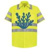 Men's High Visibility Safety Short Sleeve Work Shirt Thumbnail