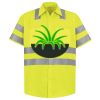 Men's High Visibility Safety Short Sleeve Work Shirt Thumbnail