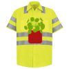Men's High Visibility Safety Short Sleeve Work Shirt Thumbnail