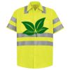 Men's High Visibility Safety Short Sleeve Work Shirt Thumbnail