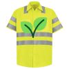Men's High Visibility Safety Short Sleeve Work Shirt Thumbnail