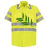 Men's High Visibility Safety Short Sleeve Work Shirt Thumbnail
