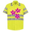 Men's High Visibility Safety Short Sleeve Work Shirt Thumbnail