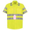 Men's High Visibility Safety Short Sleeve Work Shirt Thumbnail
