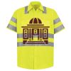 Men's High Visibility Safety Short Sleeve Work Shirt Thumbnail
