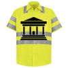 Men's High Visibility Safety Short Sleeve Work Shirt Thumbnail