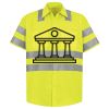 Men's High Visibility Safety Short Sleeve Work Shirt Thumbnail