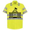 Men's High Visibility Safety Short Sleeve Work Shirt Thumbnail
