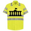 Men's High Visibility Safety Short Sleeve Work Shirt Thumbnail