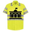 Men's High Visibility Safety Short Sleeve Work Shirt Thumbnail