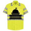 Men's High Visibility Safety Short Sleeve Work Shirt Thumbnail