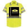Men's High Visibility Safety Short Sleeve Work Shirt Thumbnail