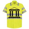 Men's High Visibility Safety Short Sleeve Work Shirt Thumbnail