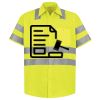 Men's High Visibility Safety Short Sleeve Work Shirt Thumbnail