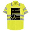 Men's High Visibility Safety Short Sleeve Work Shirt Thumbnail