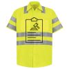 Men's High Visibility Safety Short Sleeve Work Shirt Thumbnail