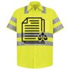 Men's High Visibility Safety Short Sleeve Work Shirt Thumbnail