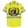 Men's High Visibility Safety Short Sleeve Work Shirt Thumbnail