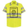 Men's High Visibility Safety Short Sleeve Work Shirt Thumbnail