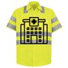 Men's High Visibility Safety Short Sleeve Work Shirt Thumbnail