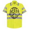 Men's High Visibility Safety Short Sleeve Work Shirt Thumbnail