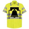 Men's High Visibility Safety Short Sleeve Work Shirt Thumbnail