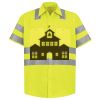 Men's High Visibility Safety Short Sleeve Work Shirt Thumbnail