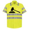 Men's High Visibility Safety Short Sleeve Work Shirt Thumbnail