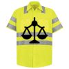 Men's High Visibility Safety Short Sleeve Work Shirt Thumbnail