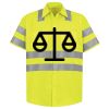 Men's High Visibility Safety Short Sleeve Work Shirt Thumbnail