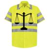 Men's High Visibility Safety Short Sleeve Work Shirt Thumbnail